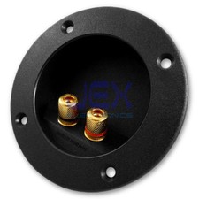 Round Recessed Speaker Metal Binding Post Terminal Connector Plate for SubWoofer
