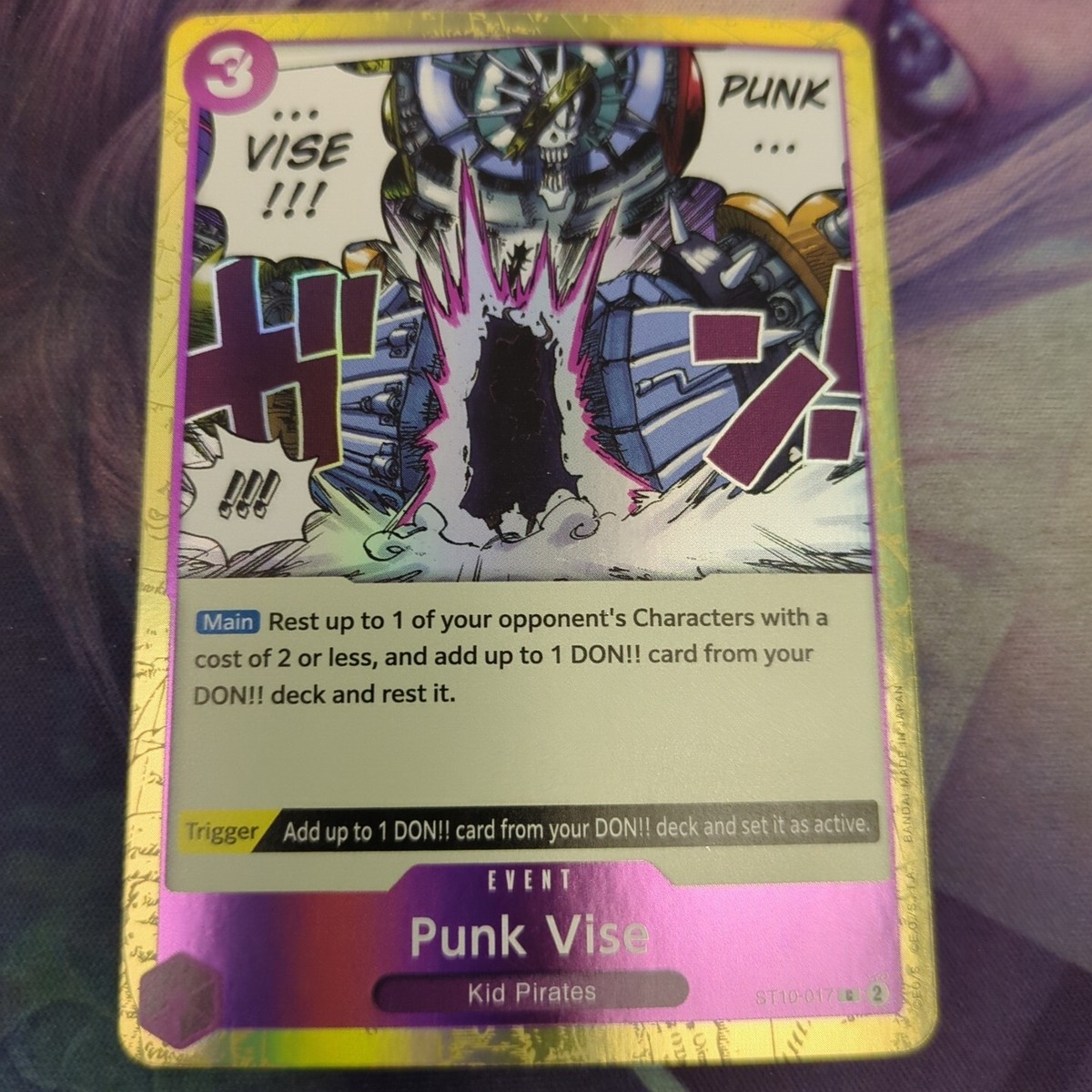 One Piece CCG The Three Captains Punk Vise ST10-017 C Foil | eBay