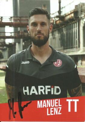 Manuel Lenz - Rot-Weiss Essen - Saison 2020/2021 - Autogrammkarte