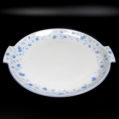 Arzberg Porzellan Kuchenplatte Serie 1382 Blaublüten Hermann Gretsch Entwurf  +