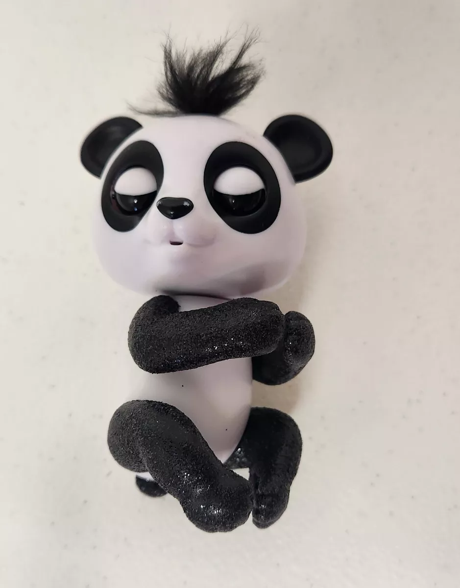 FINGERLINGS Black White Glitter Baby Panda DREW Good Working