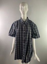 NWD Cody James Core Mens Short Sleeve Print Button Up Shirt Grey Size L