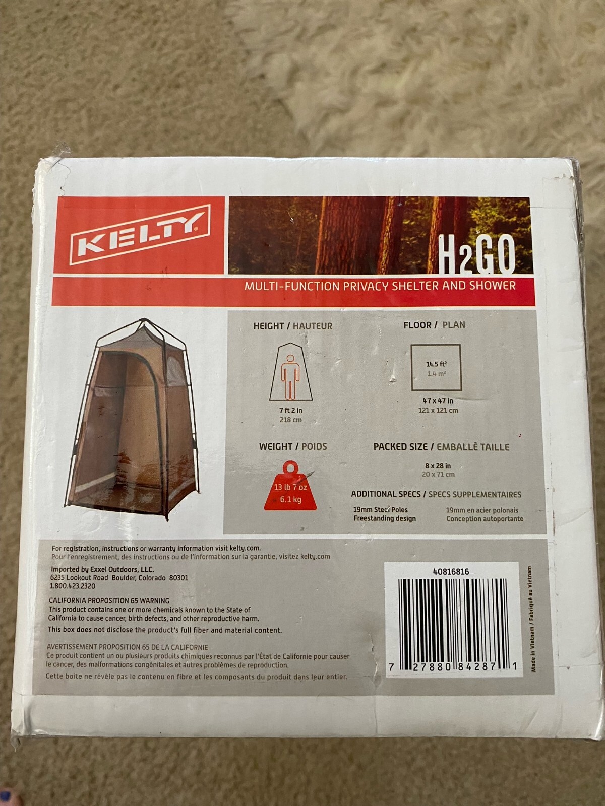 Kelty Discovery H2GO Privacy Shelter, Campsite Shower and Changing