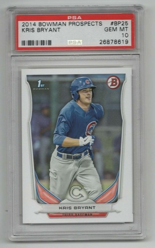 2014 Bowman Prospects * Rookie Card * Kris Bryant * #BP25 * PSA 10