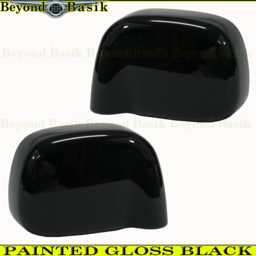 For 2002-2008 DODGE RAM 1500/2003-2009 2500 GLOSS BLACK Mirror COVERS Non Tow - Picture 1 of 10