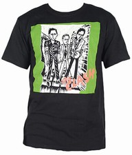 The Clash 1st Album Clash Logo Adult T-Shirt - punk Rock band Music tee