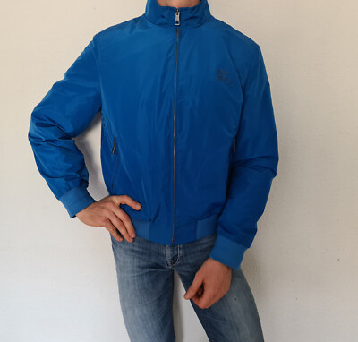 Burberry Brit Harrington Jacke Bomber Jacket Sommerjacke Gr. L Blau
