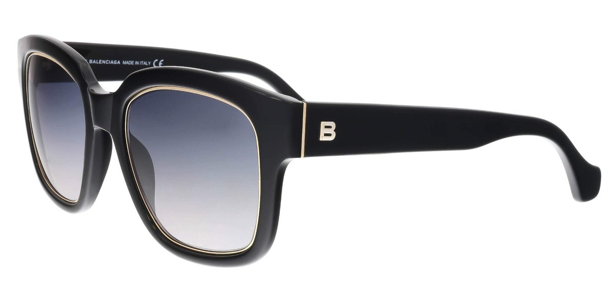 Balenciaga BA50 01B Black Square Gray Gradient Non-Polarized  display picture 2