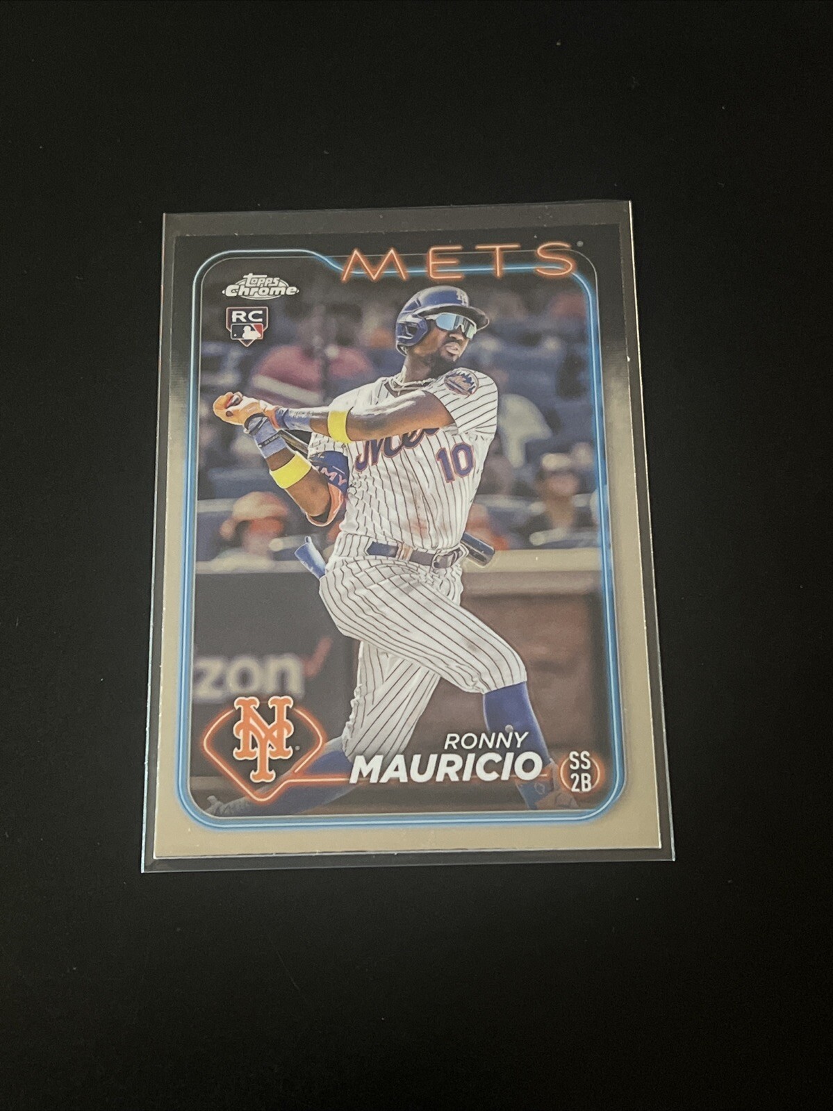 2024 Topps Chrome Ronny Mauricio (RC) Base #28 New York Mets Rookie Card