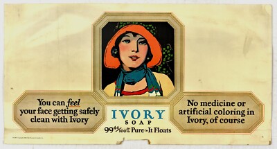 Original Vintage Poster Ivory Soap Proctor and Gamble