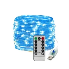 USB Twinkle LED String Fairy Lights Copper Wire Party Remote 50/100/200/300 LEDs