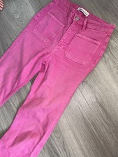 LADIES ZARA PINK JEANS SIZE 6/8 EU34