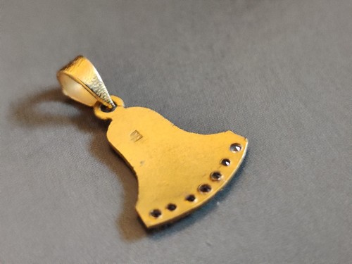 Dije Colgante de Colección Diamantes Esmalte de Oro 18K/750 Flor de Loto Egipcia Brote - Imagen 5 de 12