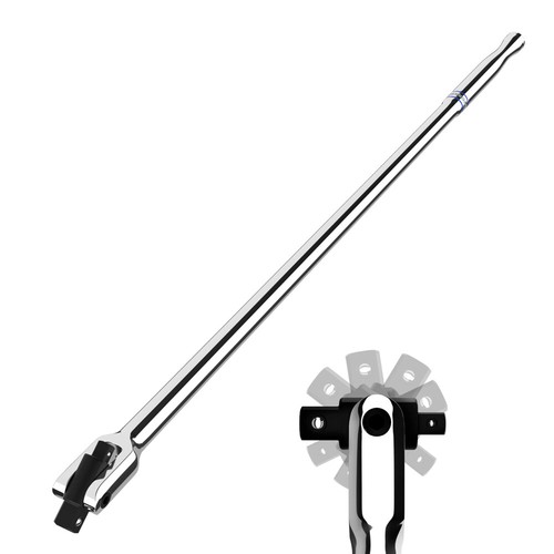 WORKPRO 1/4"/3/8"/1/2" Dual Drive Breaker Bar Heavy Duty Breaker Bars 8"/16"/24" - Picture 2 of 15