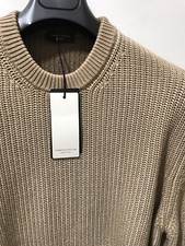 Roberto Collina Italian luxury weighted Cotton Sweater, XL, 54/44US NWT 595