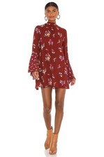 Free People Tate Vintage Combo Floral Tunic Top Dress X-Small $128