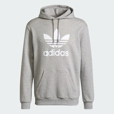 Adidas Originals Men's Adicolor Classics Trefoil Hoodie Grey/White H06669 f