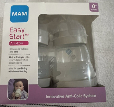 MAM Easy Start Anti-Colic Bottles 5 oz Baby Essentials Slow Flow Easy Start NEW