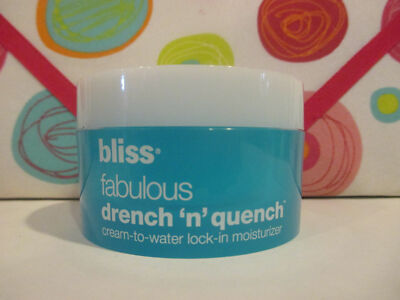 BLISS LABS ~ FABULOUS DRENCH N QUENCH LOCK IN MOISTURIZER ~ 1.7 OZ UNBOXED