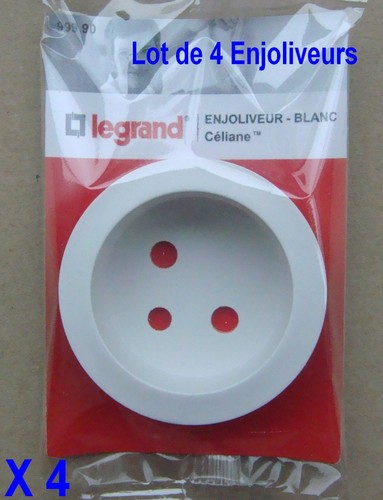 Lot De 5 Enjoliveurs Doubles En Inox LEGRAND 87803 - Occasion Très Bon état