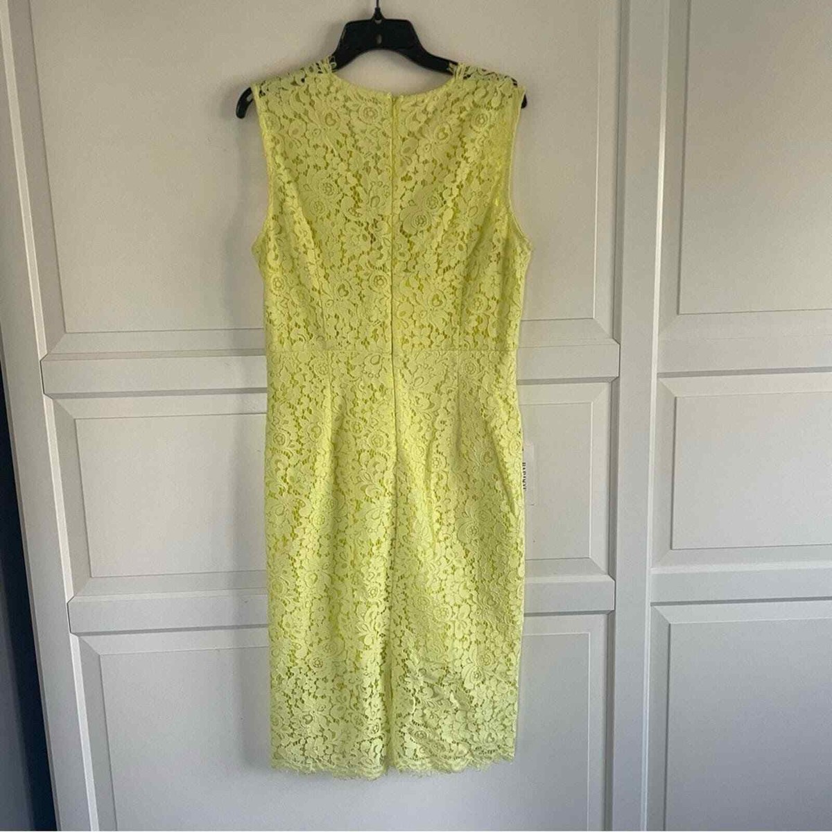 New! Bardot Milana lemon yellow lace midi sheath dress nwt 30973 | eBay