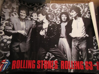the rolling stones ポスター Rolling Stones 63-89 Japan Promo Poster from CBS Sony Jagger