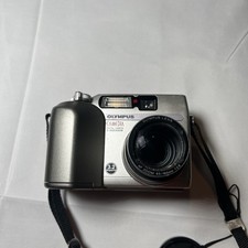 Olympus Camedia C-3020 7.5x Zoom 3.2MP Digital Camera Silver Tested Korea