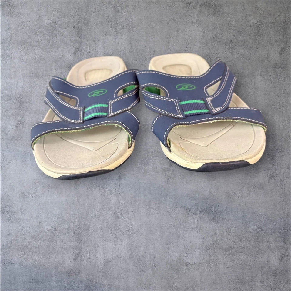 Sandalias Dr. Scholls Advanced Comfort para mujer talla 8 deslizables azules punta abierta sin cordones Foto 3 de 4