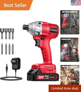 Léger 20V Kit de pilote à impact sans brosse - Contrôle de précision & Charger rapidement