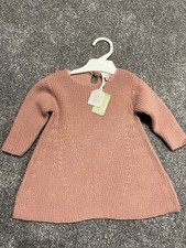 Normandie Pink Wool Dress Baby Dress 9 Months