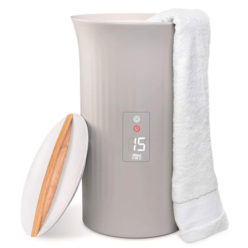 LiveFine Towel Warmer, Towel Heater W/LED Display Fits 40” x 70” Towel, Gray