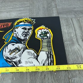 DOUBLE DRAGON Arcade Marquee OEM NOT A REPRODUCTION Original Used 1980s Game