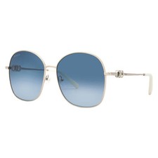 Ferragamo Blue Gradient Butterfly Ladies Sunglasses SF297S 743 59 SF297S 743 59