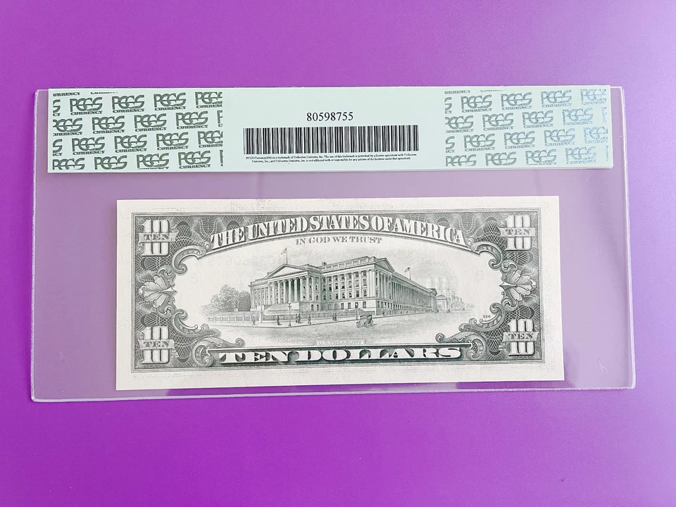 $10 1993 ((ST.LOUIS)) FEDERAL RESERVE NOTE CHOICE UNC BU NOTE***PCGS 65 PPQ*** - Image 2 of 2