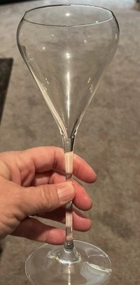 Two Vintage St. Louis France Crystal Champagne Glasses