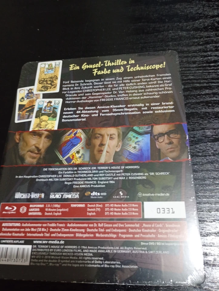 Dr Terrors House Of Horror Embossed Blu Ray New Sealed Rare Steelbook In mint - Image 2 of 2