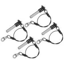 4Pcs Ball Locking Pins 8mm Dia 25mm Usage Length Button Handle x 