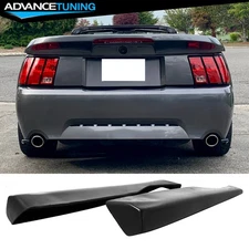 Fits 99-04 Ford Mustang MDA Style Rear Side Corner Apron Valance Canards PU 2PCS