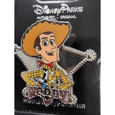 Disney Pin Toy Story Woody Star Badge Sheriff Cowboy HKDL Hong Kong 2010 88288