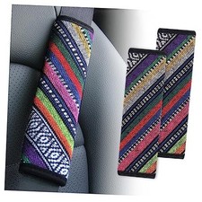 2PCS Seat Belt Cover Pad,Boho Seatbelt Cushion for Car Seatbelt Cover-B
