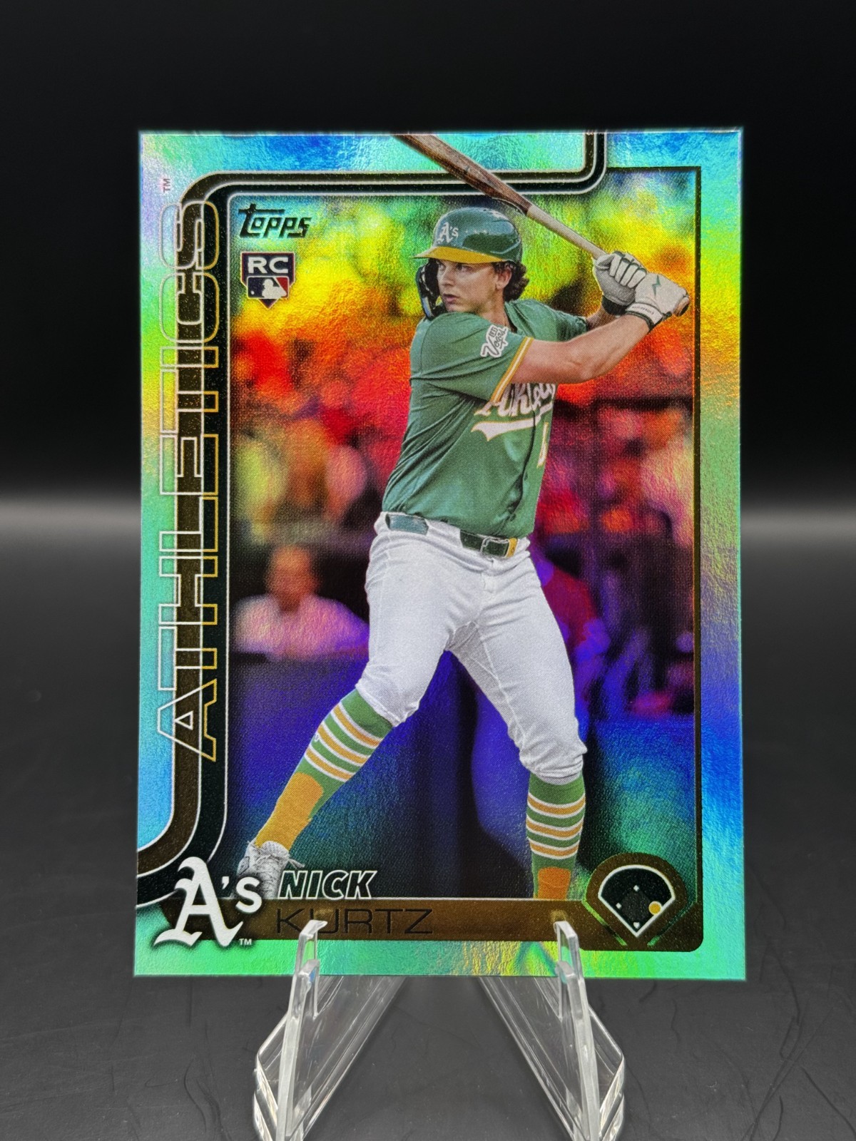 2025 Topps Update Series - Nick Kurtz #US201 Aqua Holo Foil (RC)
