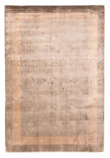 6'7" x 9'8" Hand loomed Area Rug Traditional Viscose Oriental Carpet