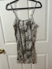 Alice + Olivia Leopard Print Slip Dress Size S