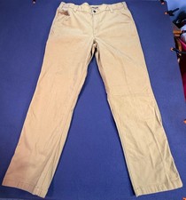 Carhartt Rugged Flex Relaxed Fit Canvas Work Pants Mens 38x34 Tan BN2291-M EUC