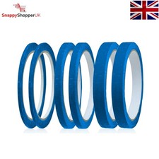 6 Rolls Blue Masking Tape, Fine Line Tapes Painters Tape Artist Masking Tape