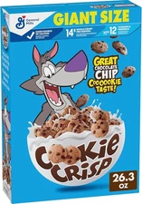 (Free Duty Tax) Cookie Crisp Breakfast Cereal, Chocolate Chip Cookie Taste,