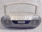 Sony CFD-S05 CD Cassette Boombox Radio CD-R/RW Playback Portable Stereo Vtg TSTD