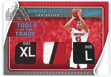 Donovan Mitchell 2022 Panini Chronicles Absolute Triple Relic Card #TOTT-10 1/1