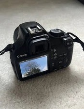 Canon Rebel T3EOS 1100D DSLR Camera W/ Zoom Lens, Charger & 2 Batteries Mint