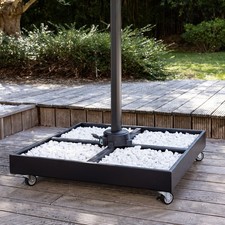 Pied de lestage sur roues CANCALE pour parasol déporté